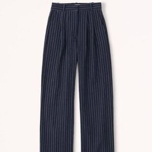 Abercrombie & Fitch Tailored Brushed Suiting Wide Leg Pant